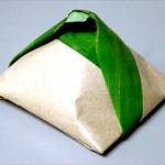 Nasi lemak bungkus (packet nasi lemak).