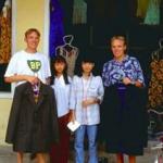 Danish backpackers on silk-clothing shopping spree in Hoi An