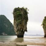 Phang Nga Bay's Khao Tapoo, known locally as James Bond Island since it was a locale in "The Man With The Golden Gun" filmed here almost four decades ago.