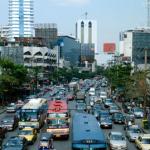 Gridlock in Bangkok, June 1995.