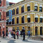 Square in the old quarter of Macau.